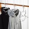 2Pcs Plastic Folding Hoodie Hanger Windproof Clothes Hangers High-neck Sweater Hanger  for Home
