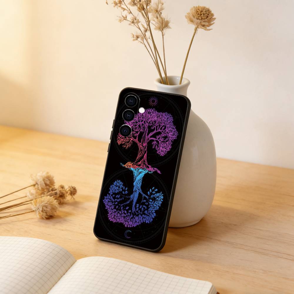 

Tree of life Yggdrasil Phone Case For Samsung Galaxy A73,A72,A71,A70,A53,A52,A51,Soft Silicone Black Cover Samsung a21
