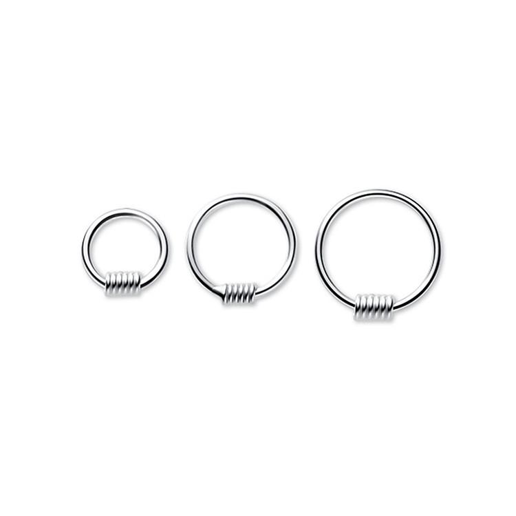 Korean Sterling Silver Hoop Earrings for Women - Trendy 2020 Ear Bone Hoops