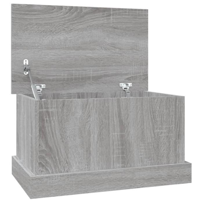 VidaXL Boîte de rangement sonoma gris 50x30x28 cm bois d'ingénierie 816502