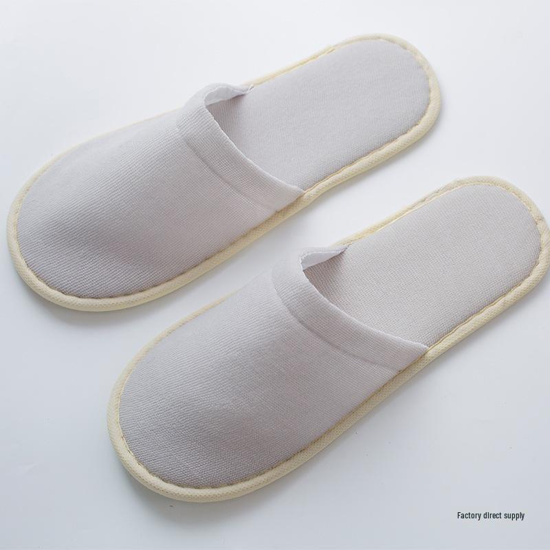 10 Pairs of Premium Non-Slip Disposable Slippers - Luxurious, Thickened Design for Bath, Bathroom, Salon, Hotel, and Homestay Use