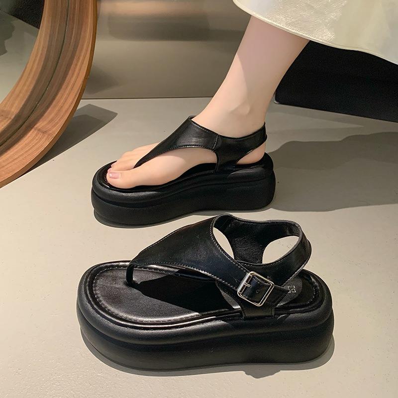 Summer Women's Sandals Fashion Pinch Toe Casual Sandals 2025New Roman Sandals for Women Non Slip Platform Sandal Sandalias Mujer