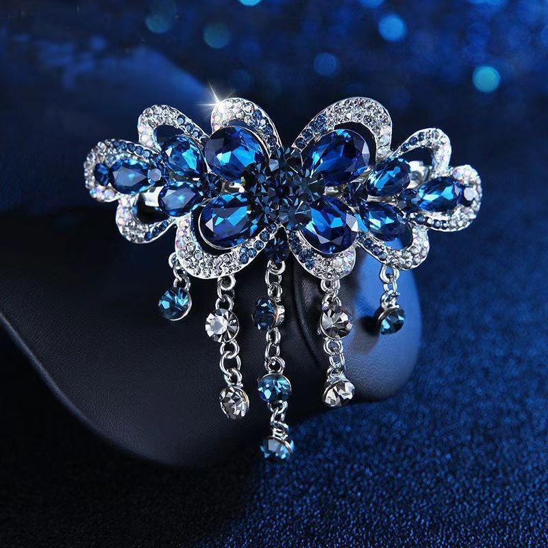 

High End, Light Luxury Clip, Заколка для волос, Заколка для волос, Аксессуар для затылка синий