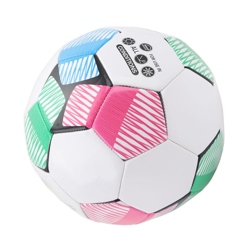 Soccer Ball PVC Soccer Football Size 5 Wear Resistant Soft Cover Training Sports Ball for Game Matches