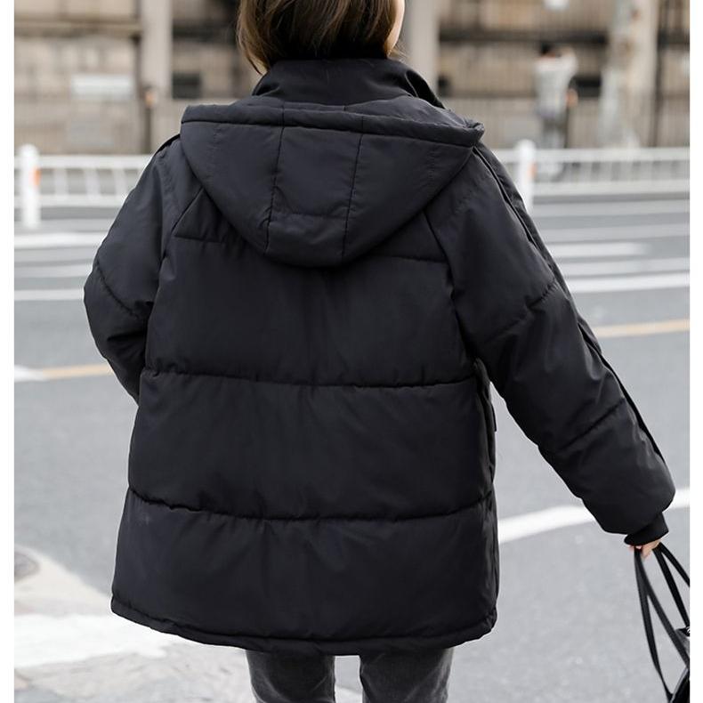 Padded Jacket Foreign Style New Winter Hooded Shoulder Sleeve Cotton Jacket Fashion Thickened Warm Padded Jacket
