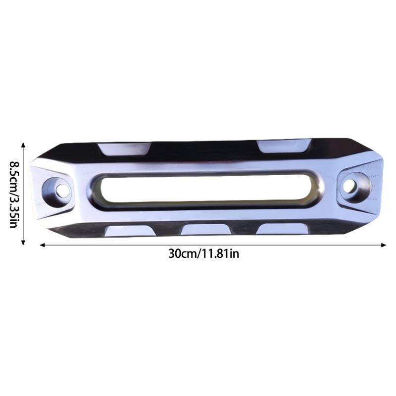 High Strength 10inch Aluminum Hawse Fairlead for Smooth Operation of Synthetic Winch Rope Reliable Offroading Recovery