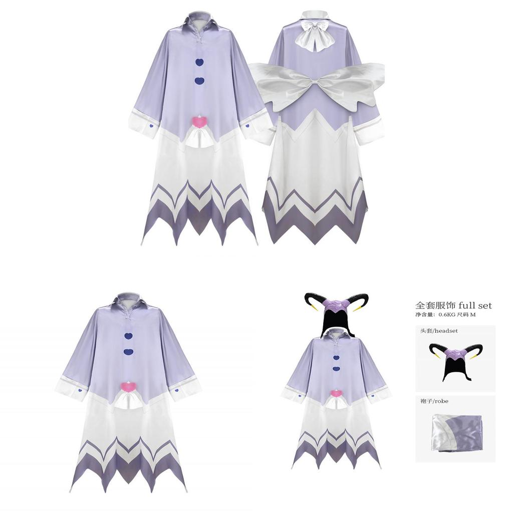 Hazbin Hostel Adam The Exorcist Cosplay Costume With Blue Pajamas For Anime Role Play Fans