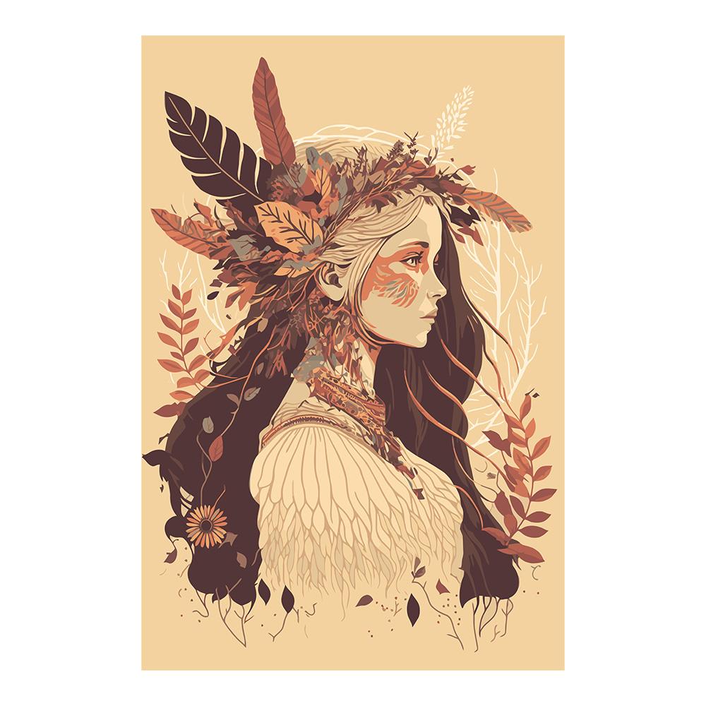 Afrikanische Frau Abstrakte Kunst Leinwandgemälde Afrikanisches Mädchen Afrika Kunst Poster und Drucke Wandkunst Bilder für Wohnzimmerdekor