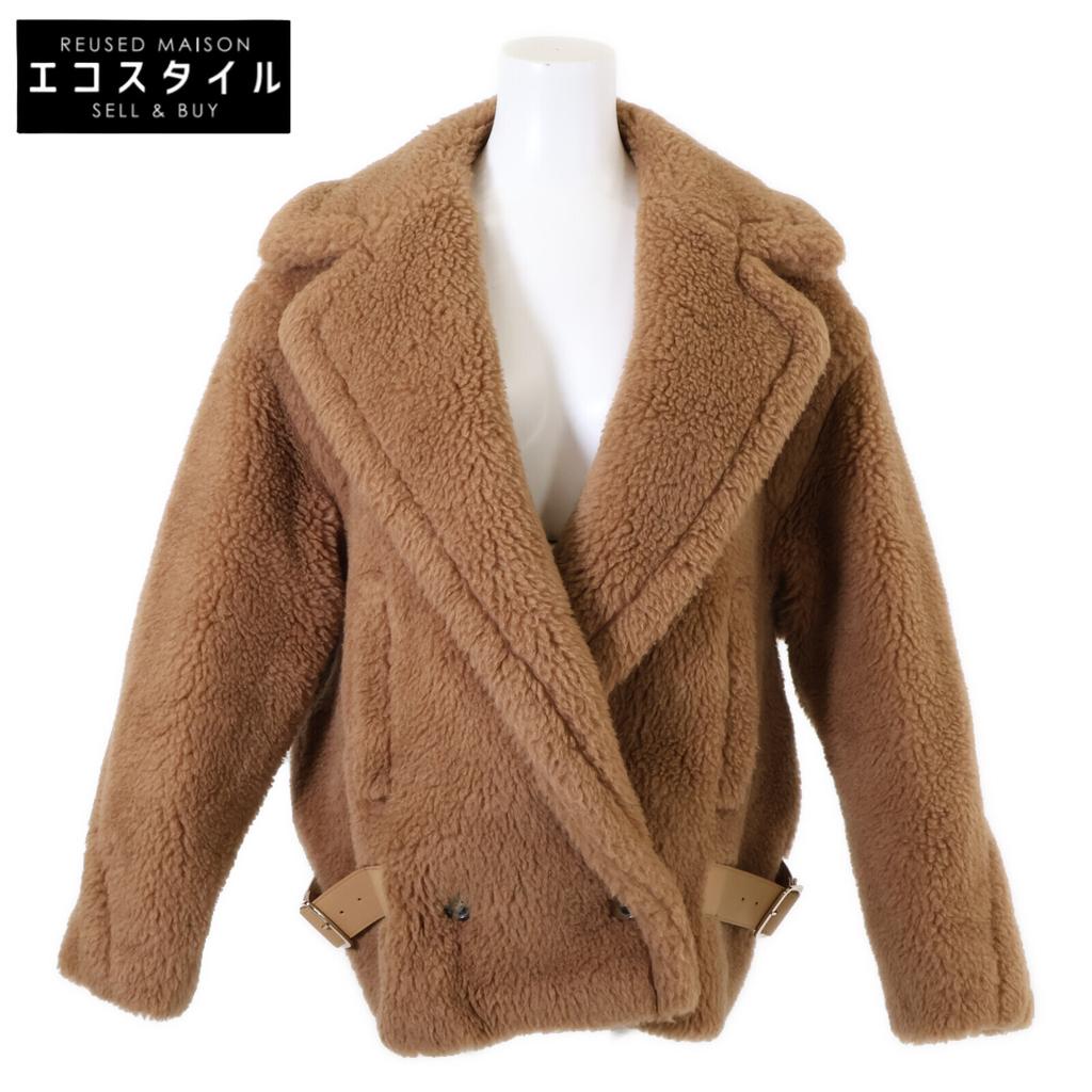 Max Mara [Excellent Condition/Domestically Authorized] 108606236 RANGHI Teddy Bear Camel Blend Short Jacket 40 BrownUsed