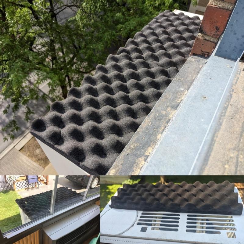 Removable Air Conditioner Top Pad Window Air Conditioner Drip Cushion Rain Cover Magnetic Mat for Stop Dropping Noise