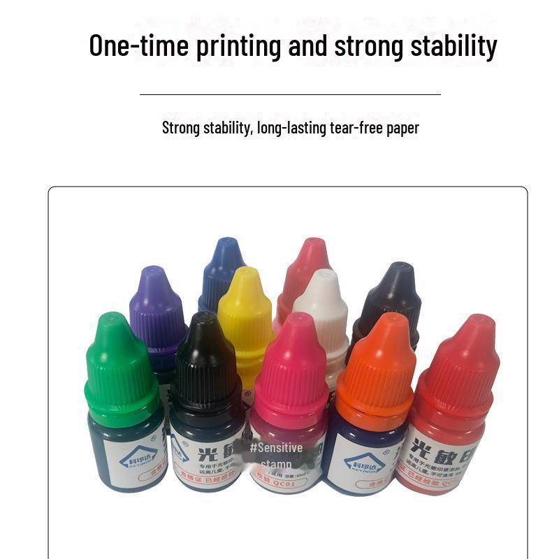 10ML Gold Photosensitive Quick-Dry Ink for Color Cover & Seal - Special Consumable