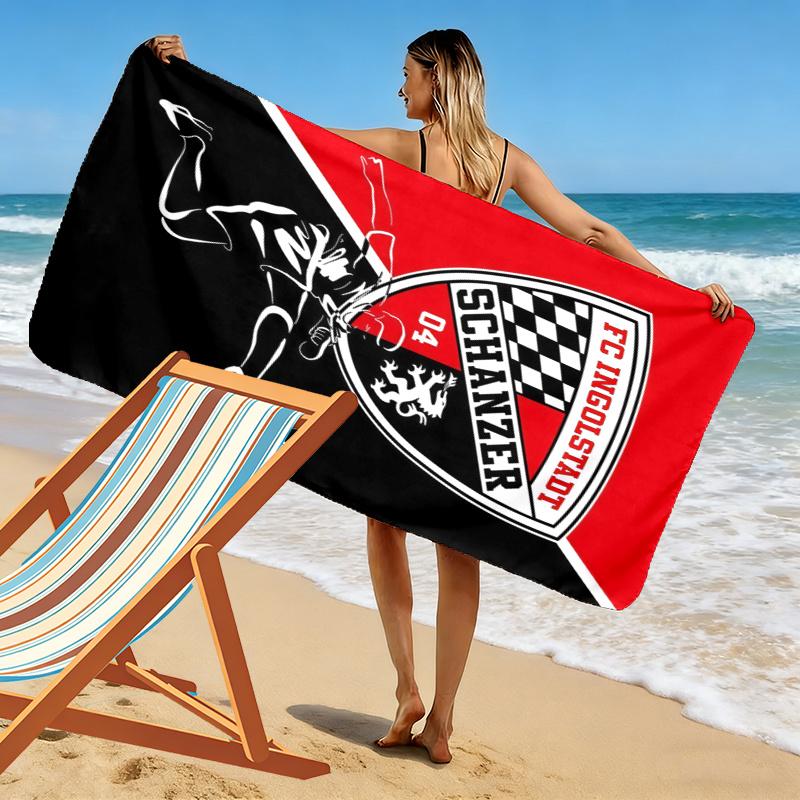 Fc Ingolstadt Towel, Large Soft Quick Dry Towel for Beach Camping Swimming