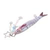 Fish Keychain Roseate Fish Scales Creative Lovely 3D Lifelike Fishing Keychain for Bag Decoration Present