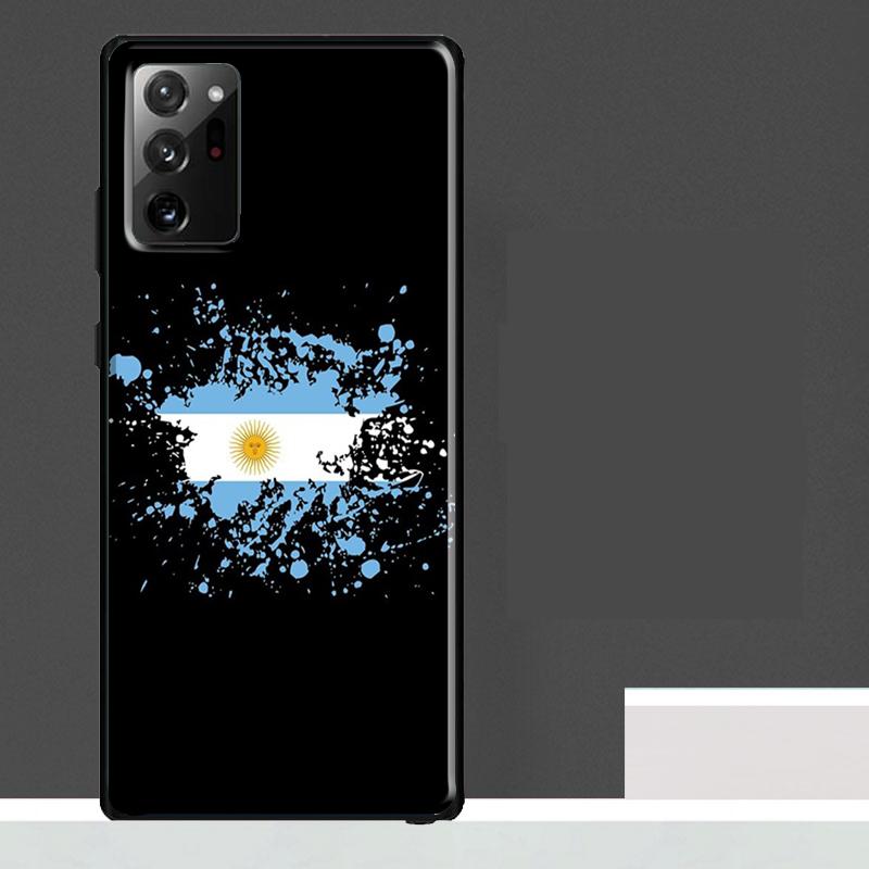 Argentinien Flagge Hülle Für Samsung Galaxy S24 Ultra S23 S22 S21 S25 Ultra S9 S10 S20 Plus S25 FE Handyhülle