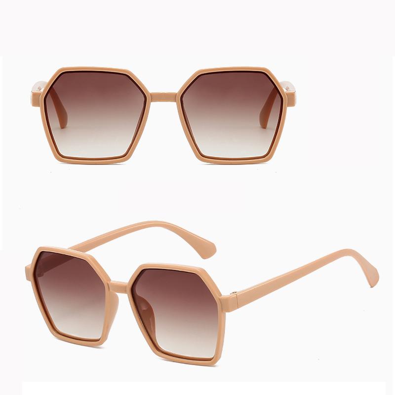 Korean Polygonal Frame Trendy Fashion Sunglasses For Men And Women Street Photography Sun Protection Essential Outdoor UV Protection