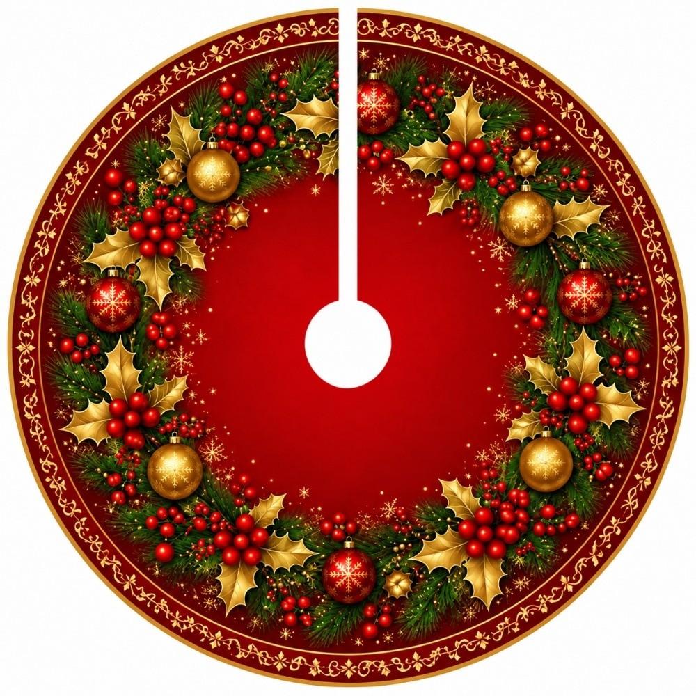 Snowman Christmas Tree Skirt Santa Claus Christmas Decorations Xmas Tree Foot Cover Christmas