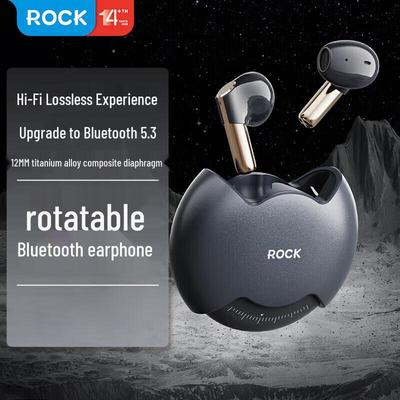 ROCK TWS Bluetooth 5.3 Half-In-Ear Sports & Gaming Earbuds