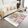Japanese Ukiyo-e Tiger & Ocean Wave Print Area Rug, Bold Non-Slip Floor Mat for Living Room Bedroom Home Decor Carpet