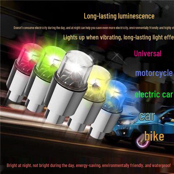 

Multi-Color LED Valve Stem Lights for Cars, Motorcycles, Bicycles & Electric Vehicles Green