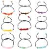 Hand Woven Natural Crystal Gravel Amethyst Agate Bracelet Bracelet Adjustable B55