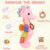 Baby Seahorse Musical Rattles Toys Infant Stuffed Animals Soft Toy with Bright Colors Crinkle Sound Paper Newborn Toys Gifts