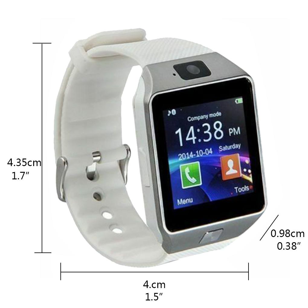 Relógio Inteligente Bluetooth Tela de Toque Com Câmera Multilíngue Relógio de Pulso Cartão SIM Smartwatch Para Celular IOS Android