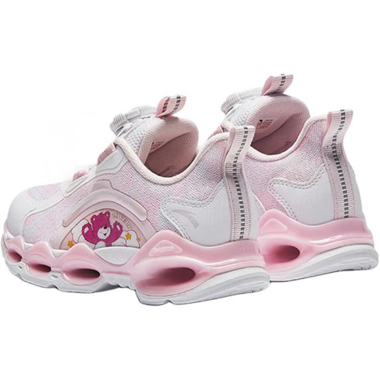 Anta Kids Fabric Casual Sports Testing Non-Slip Wear-Resistant Low-Top Running Shoes Kids Sneaker Pink 322449901-1