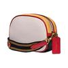 Coach X Disney Mickey Mouse Collaboration Camera 19 Badge Leather Crossbody Bag Small Women Bags White Red 6450-B4RRS