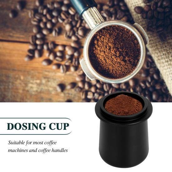 Tazza dosatrice per espresso antiaderente, a mani libere, in lega di alluminio, 54 mm, per portafiltro macchina da caffè, per caffè casalingo