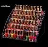 Transparent Acrylic Storage Box, Lipstick Display Stand, Desktop Cosmetics Finishing and Storage, Nail Polish Display Stand, Plastic.