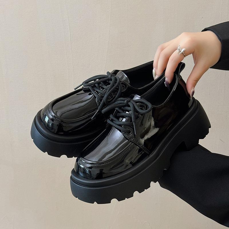 Platform small leather shoes genuine leather women's shoes spring and summer new Mary Jane single shoes