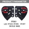 Flip Up Helmet Shield Base Holder 1 Pair Replacement Parts for FF801 FF323 FF390 Windscreen Holder Base Visors Parts