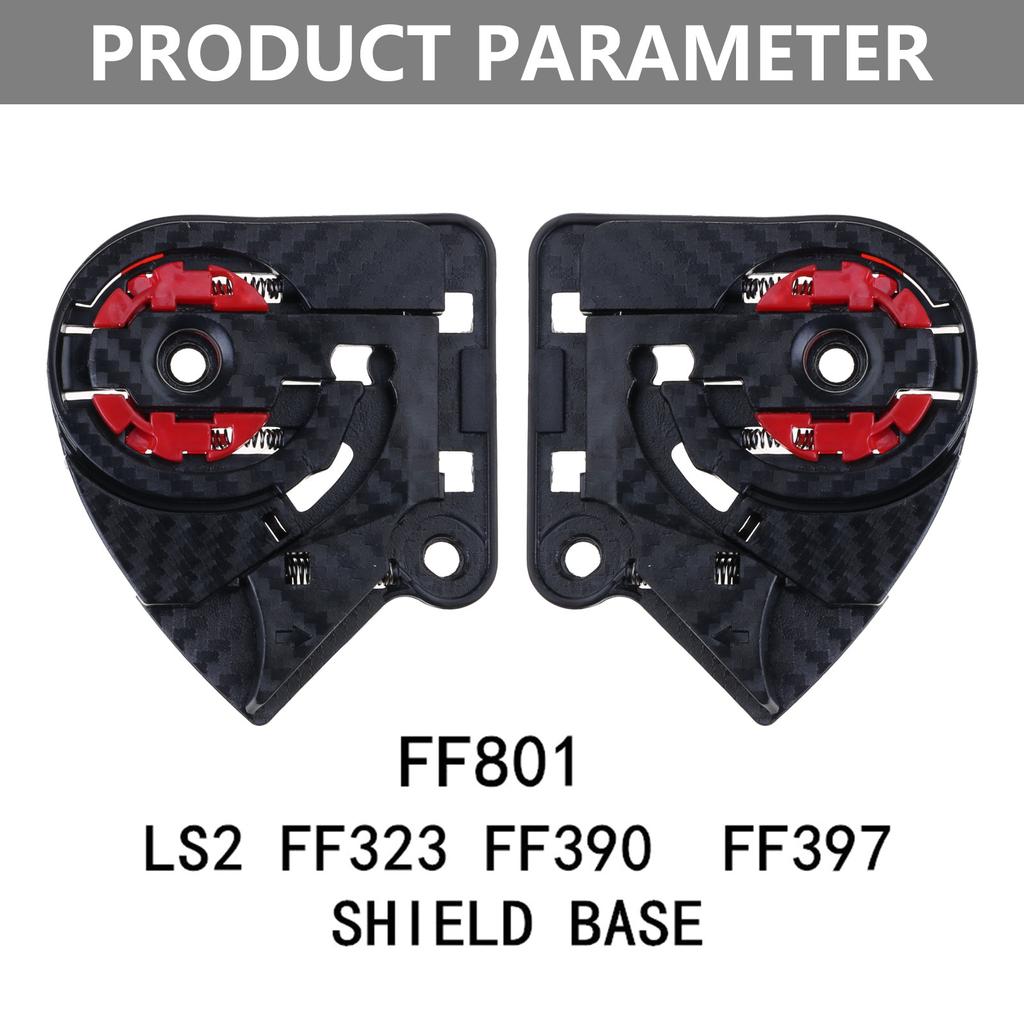 Flip Up Helmet Shield Base Holder 1 Pair Replacement Parts for FF801 FF323 FF390 Windscreen Holder Base Visors Parts