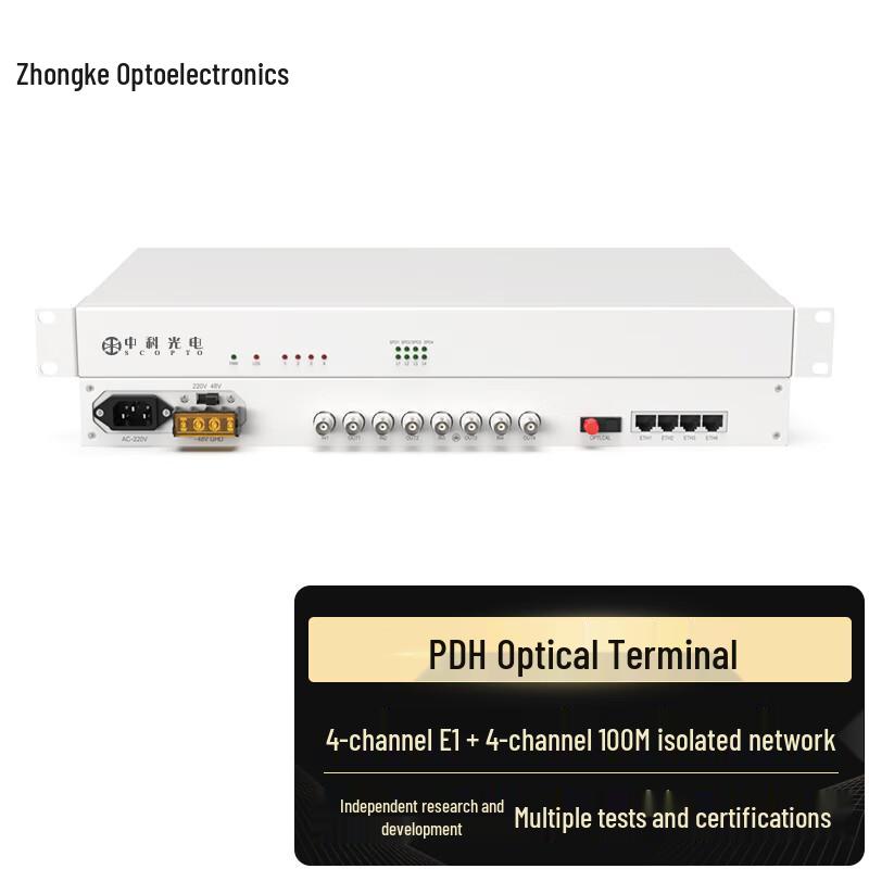 Zhongke Optoelectronics PDH Optical Transceiver with Ethernet Isolation