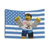 John Shedletsky American Flag Wall Tapestry - Indoor Wall Tapestries, Home Decor, Room Tapestry, Wall Hanging, Dorm Art Tapestry