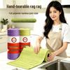 Rouleau Épais d'Éponges à Vaisselle en Bambou Absorbantes: Serviette de cuisine microfibre multi-fonctionnelle déchirable