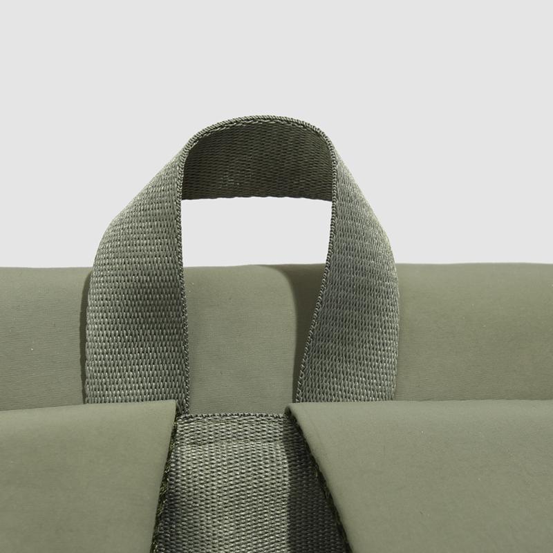 Minimalist Nylon Backpack for Women – Lightweight & Water-Resistant Design with Front Flap and Side Pockets, Perfect for Daily Use