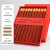 Red Sandalwood Engraved Chopsticks Gift Set (10 Pairs) - Chinese Style Business and Souvenir Box.