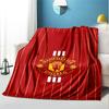 Manchester United F.C Pattern Blanket for Home Decoration, Bed, Sofa, Car Travel, Camping, Suitable for All Seasons, Birthday Christmas Gift