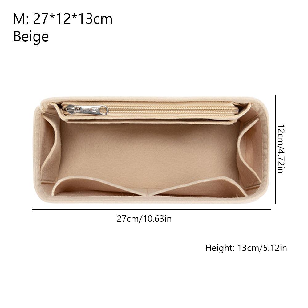 Felt Handbag Insert Bag Large Capacity Multi-Pocket Internal Bag Storage Organization Portable Purse Liner for Loewe Puzzle
