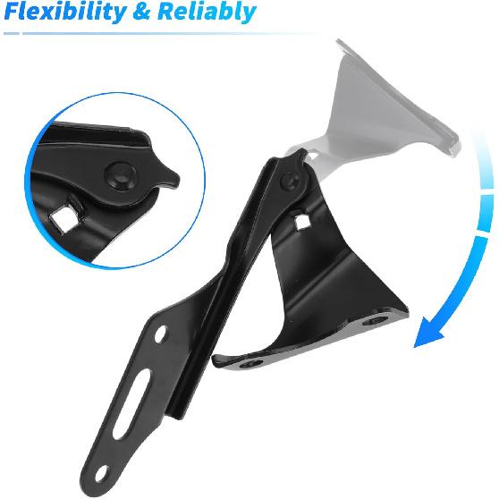 Motoforti Front Hood Hinge for Honda Civic 2001-2005 Sedan Coupe for Honda CR-V 2002-2006 for Honda Element 2003-2011 Front Left Right Hood Hinge Set