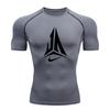 Herren Quick Dry Kompressions Sport T-Shirt Atmungsaktiv Stre