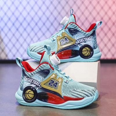 Boys Shoes New Children's Basketball Shoes Mesh Breathable Non-slip Sports Shoes Professional Training Shoes