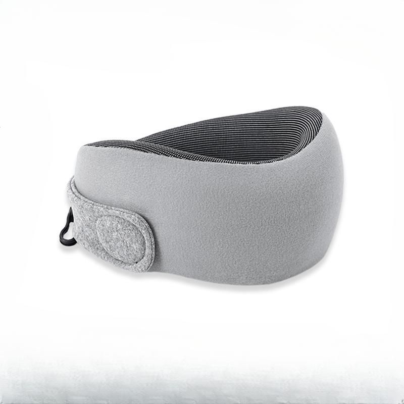 

2025 Convenient Neck Pillow Office Nap Memory Foam Travel Pillow U Pillow Neck Pillow Cervical Spine Pillow Gift 17x10cm серый