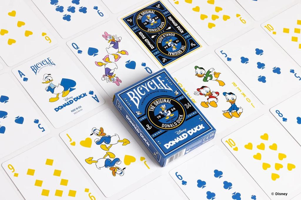 Tenyo Disney Bicycle Playing Donald Poker Size X Ages 6 and Up Cards, Duck, (6.3cm 8.8cm),