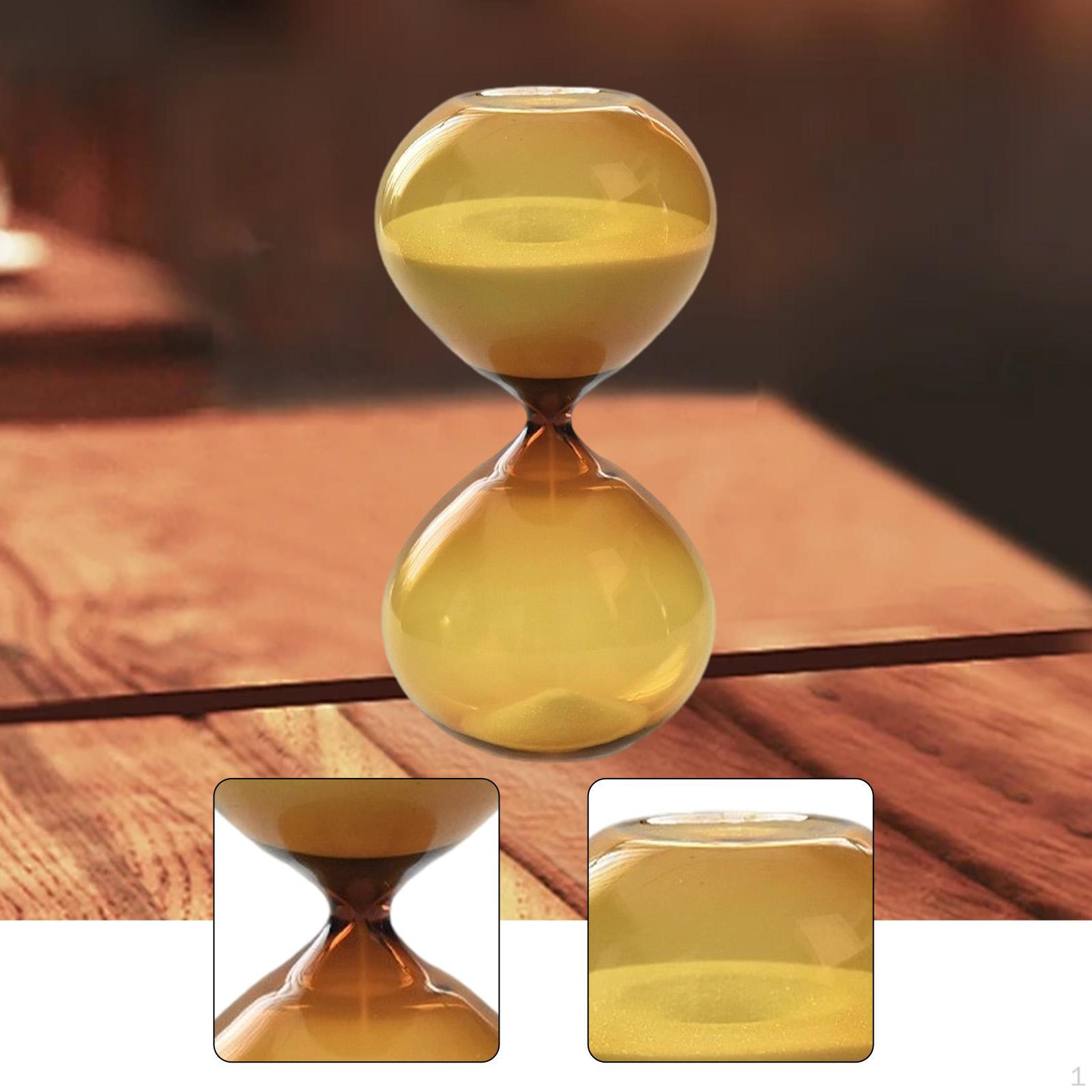 

Hourglass Timer Amber Color Collectible Trendy Sandglass Decorative for Early Education Center 5 Minutes