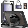 Case for Samsung Galaxy Tab A9 - Full Shockproof Protection - Adjustable Shoulder Strap - Black - 8.7 Inches