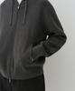 MUSINSA STANDARD Washable Supima Cotton Knit Hooded Zip-Up [Medium Grey]