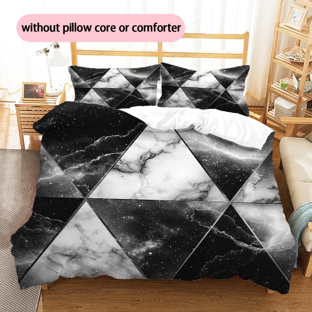 Cartoon Pattern Bedding Quilt Set Quilt Cover Pillowcase Home Decoration Birthday Gift (1 * duvet cover + 2 * pillowcase, without core)