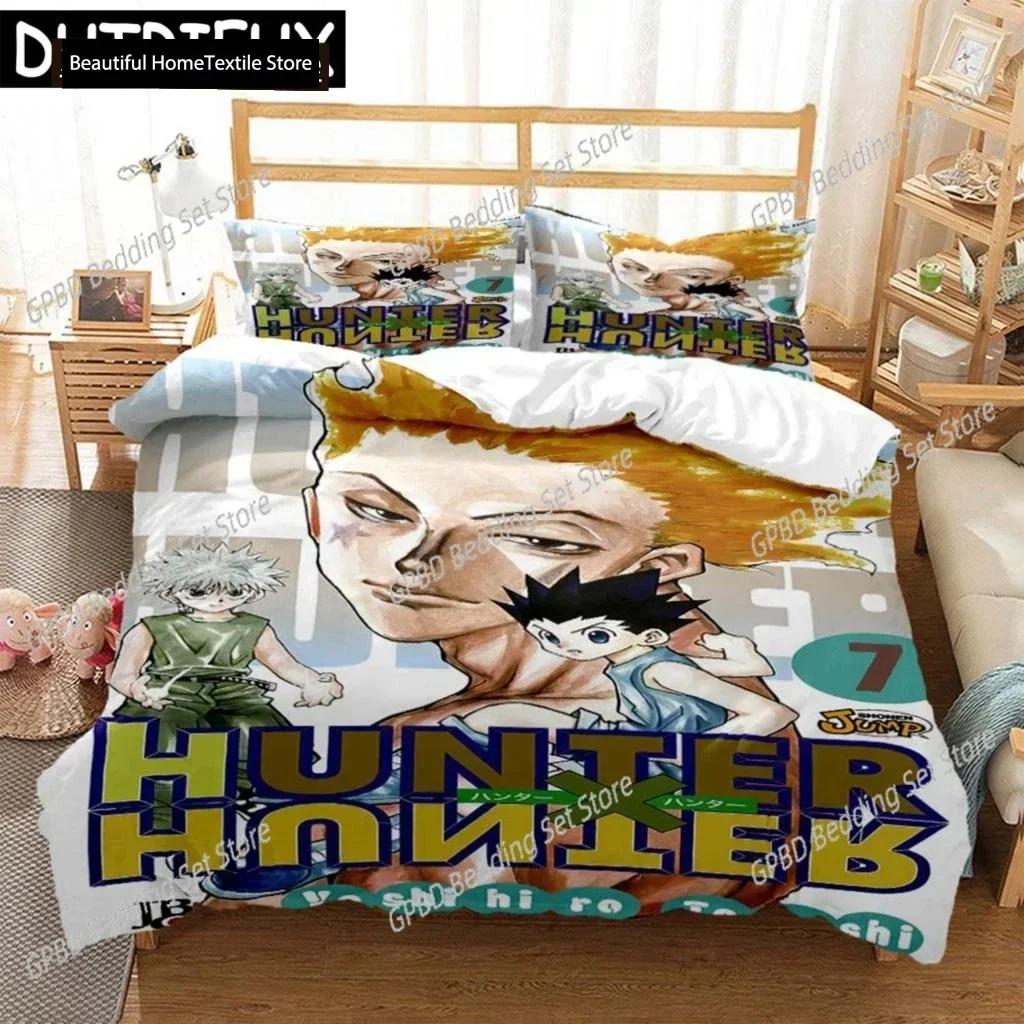 Luxury  New 3D Print HUNTER×HUNTER Digital Print Polyester Bedding Sets Boys Covers Duvet Cover Set For Teens Bedding Set